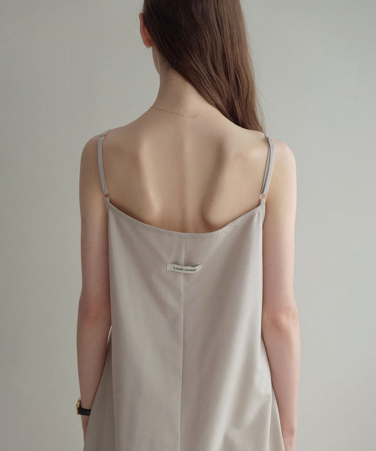 르나브(LENAV) Summer wool sleeveless One-piece (베이지)