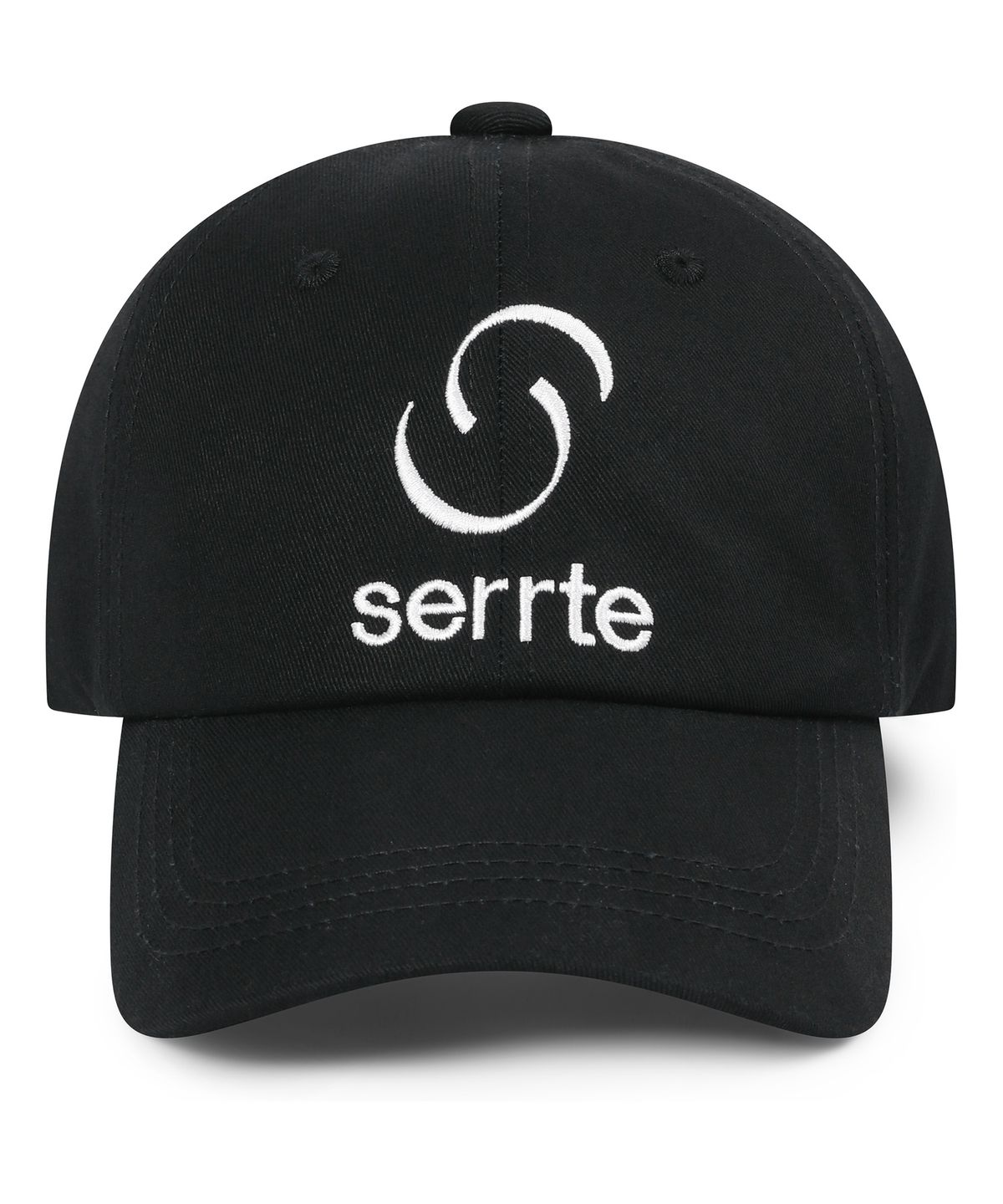 세르테(SERRTE) 베이직 로고 볼캡 남녀공용 블랙
