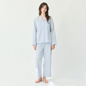 마론 스트라이프 여성 잠옷 세트