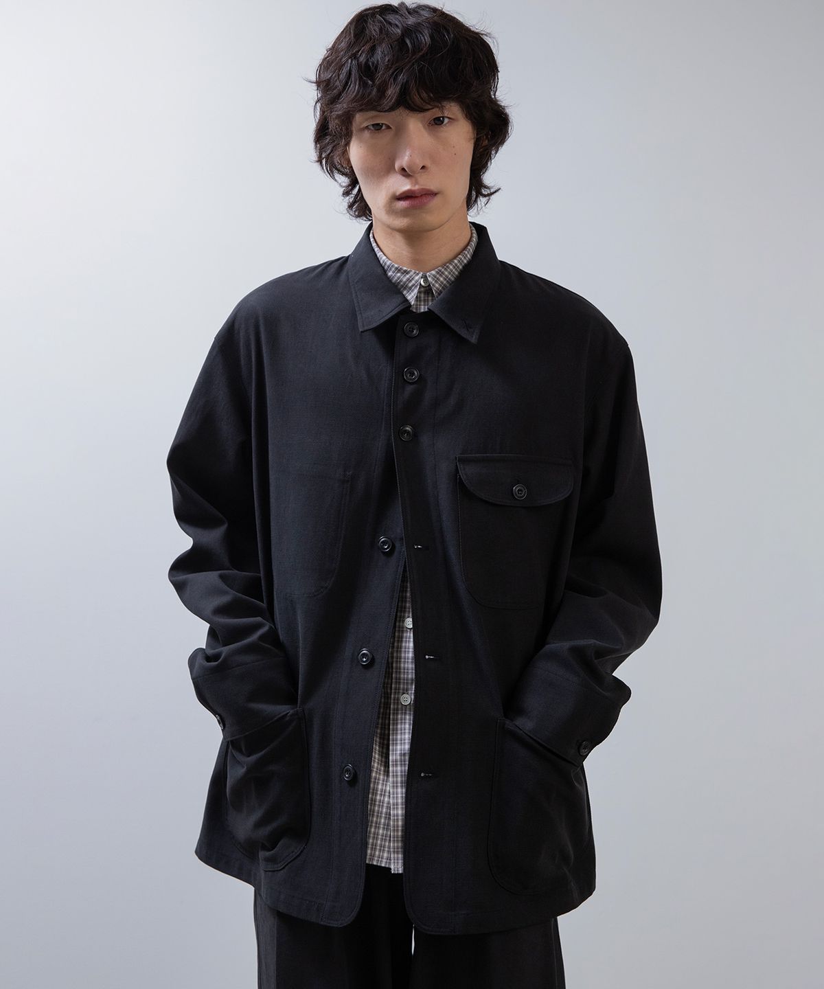 편마(PYEON MA) Light Work Jacket – Black