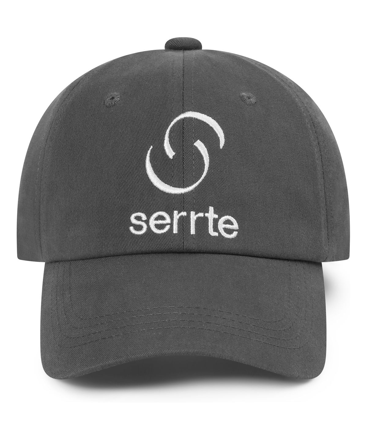 세르테(SERRTE) 베이직 로고 볼캡 남녀공용 에어리 차콜