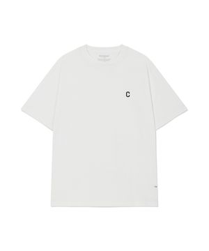소로나 스몰 C 로고 티셔츠 화이트