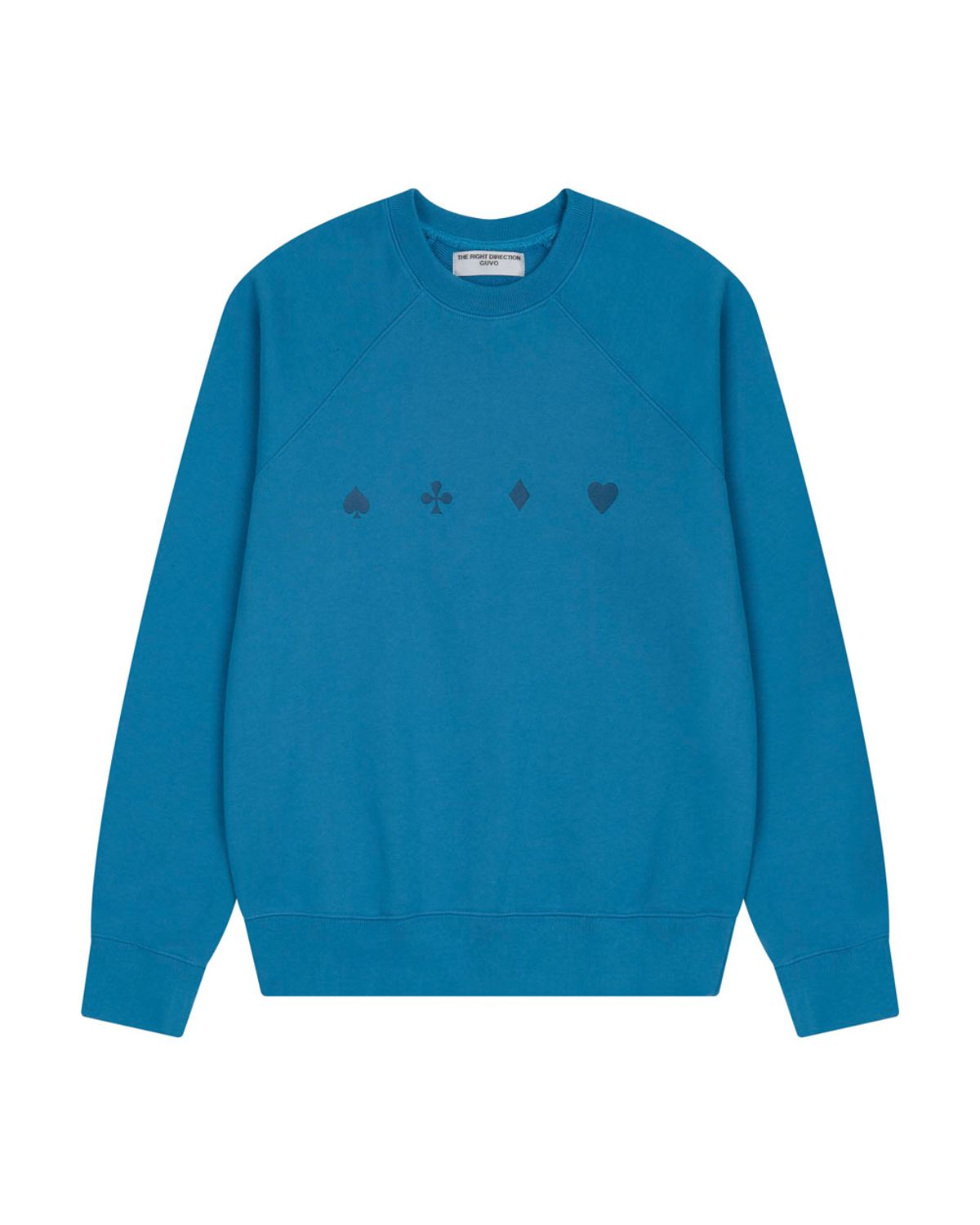 구보(GUVO) Trump raglan sweatshirt, navy