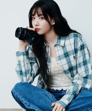 에어리 체크 셔츠 아이보리