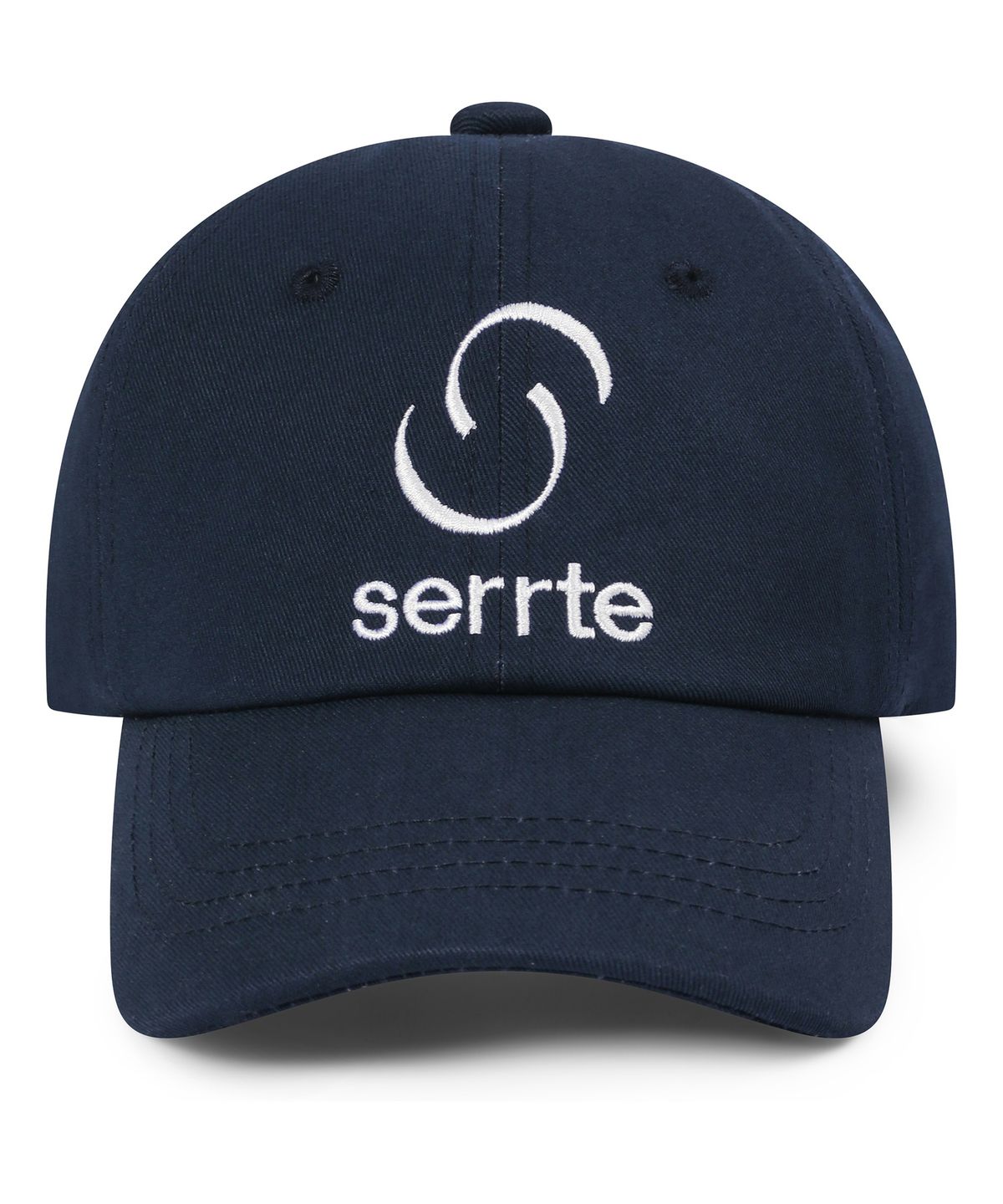 세르테(SERRTE) 베이직 로고 볼캡 남녀공용 미드나잇 네이비