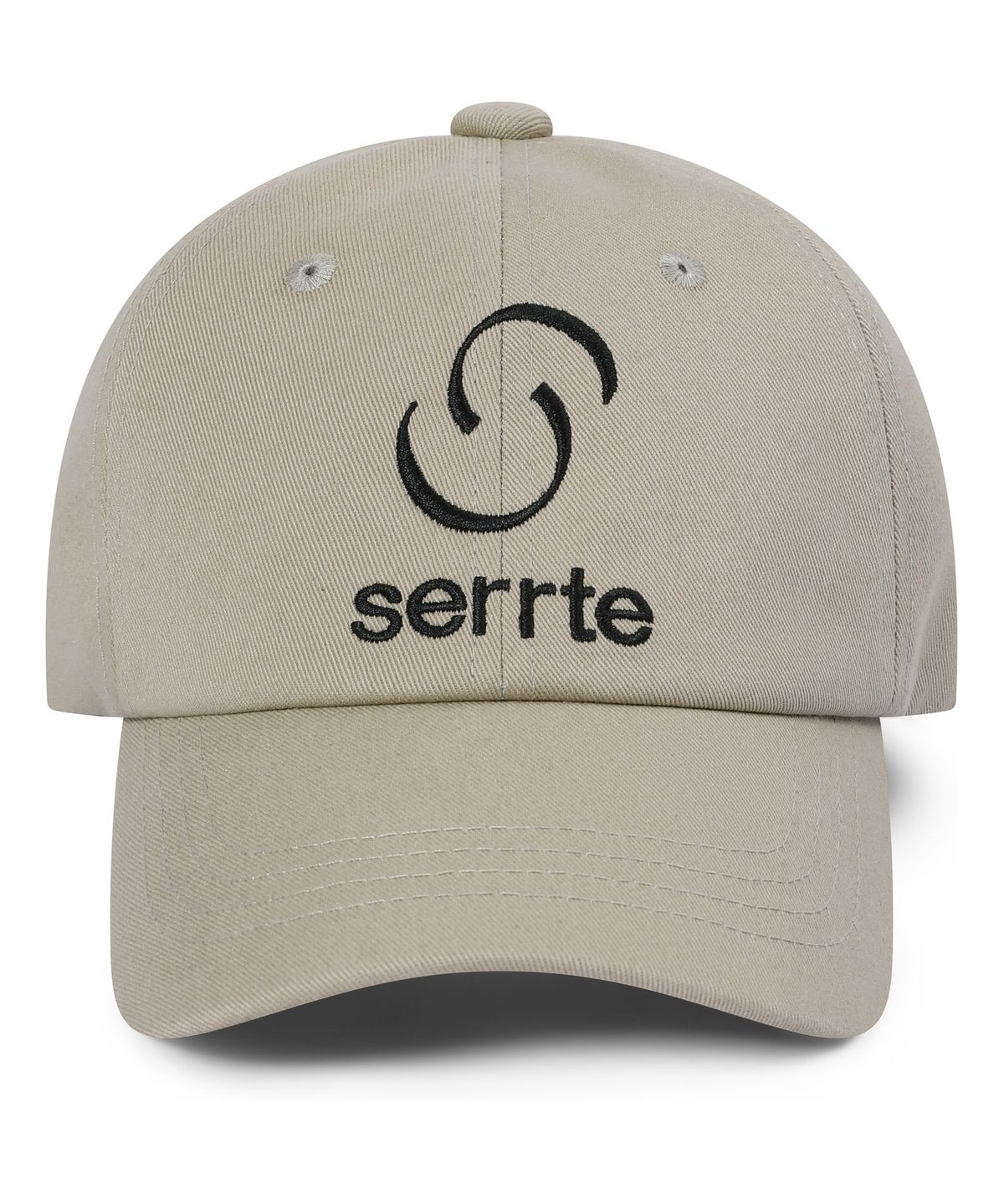 세르테(SERRTE) 베이직 로고 볼캡 남녀공용 샌드 베이지