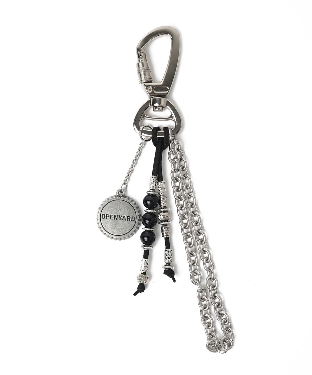 오픈야드(오와이)(OPENYARD(OY)) BOTTLECHARM LAYERED KEYCHAIN - SILVER