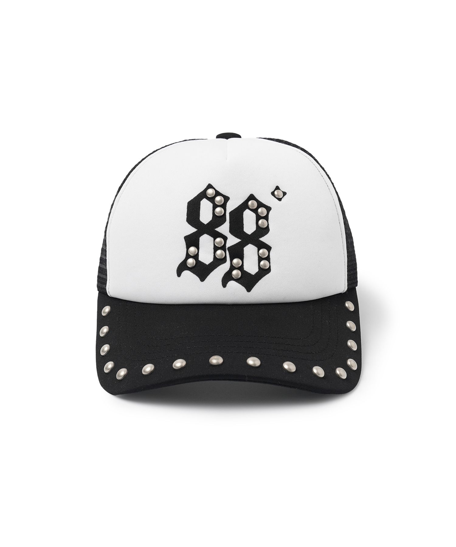 오픈야드(오와이)(OPENYARD(OY)) STUDDED SIN 88 CAP - BLACK - 사이즈