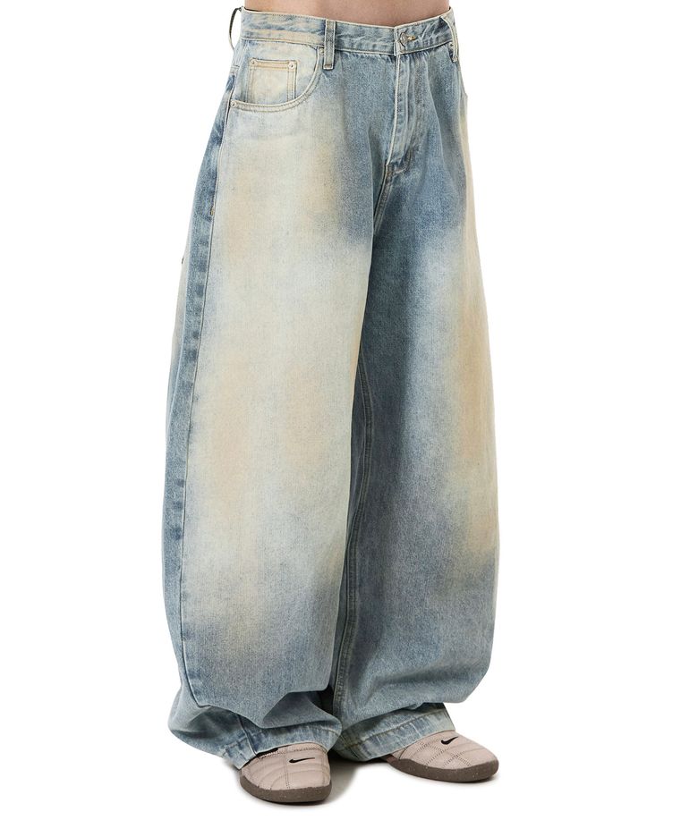 MUD WIDE VOLUME PANTS - BLUE