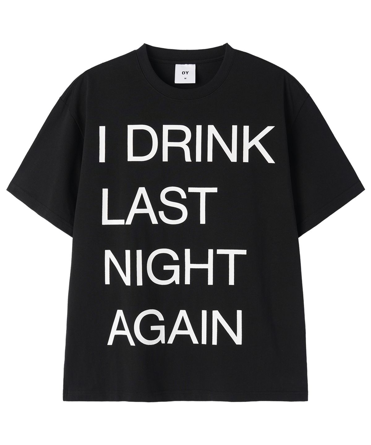 오픈야드(오와이)(OPENYARD(OY)) NEVER SOBER TEE - BLACK