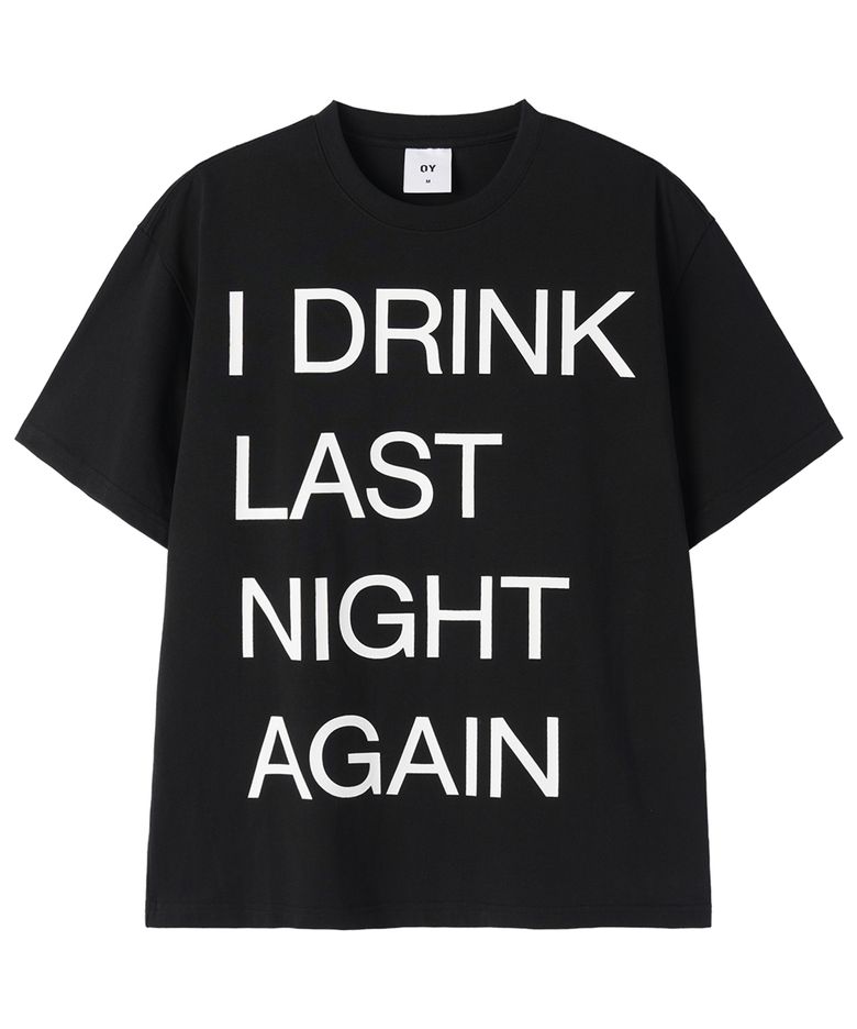 NEVER SOBER TEE - BLACK