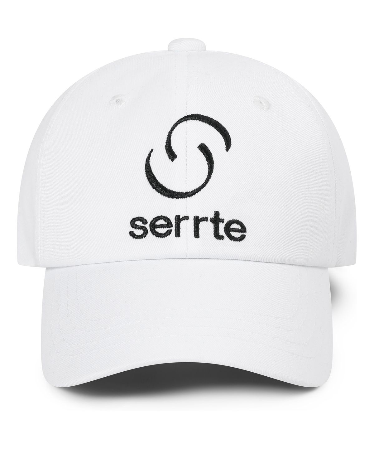 세르테(SERRTE) 베이직 로고 볼캡 남녀공용 퓨어 화이트
