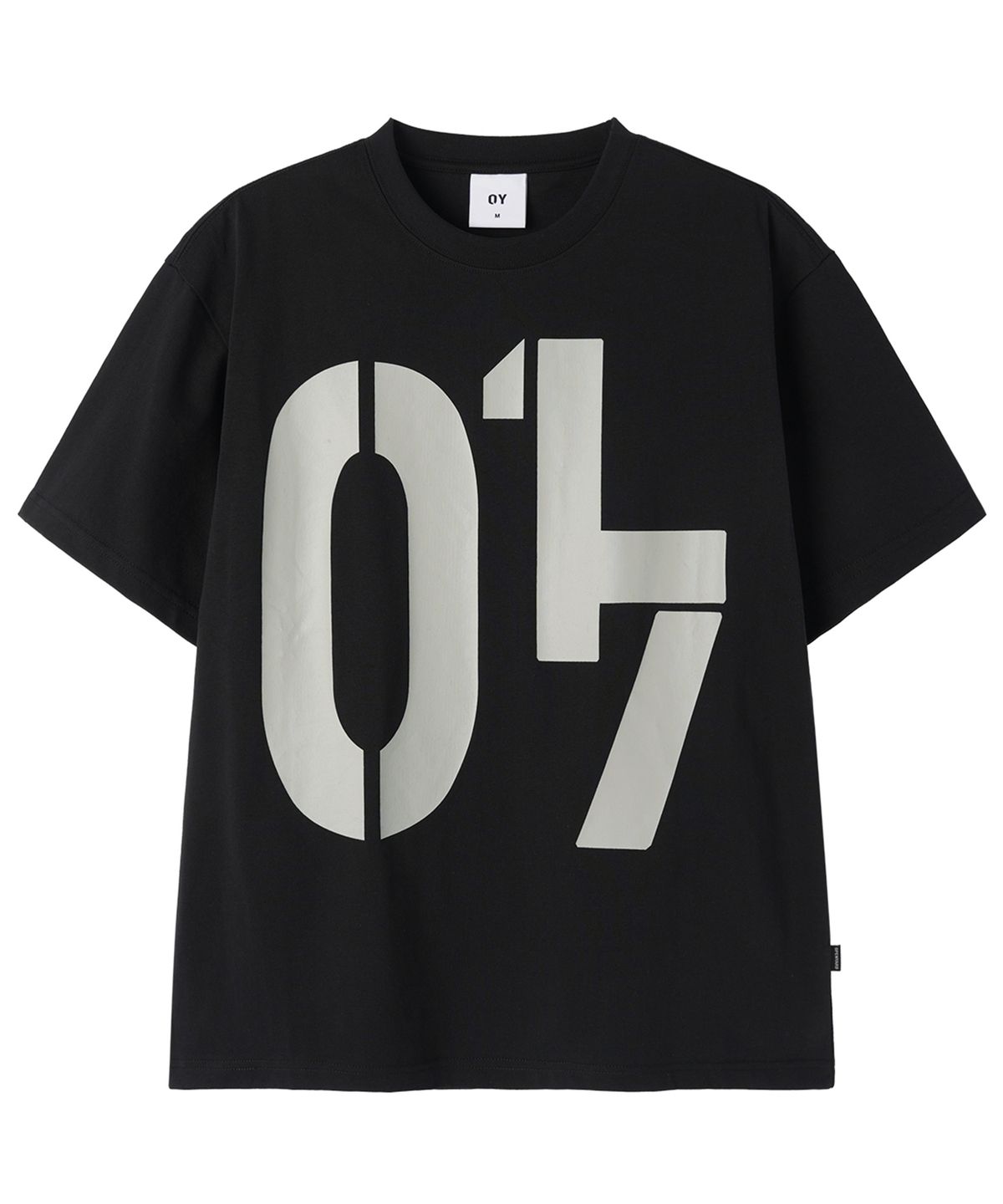오픈야드(오와이)(OPENYARD(OY)) BLOCK CODE TEE - BLACK