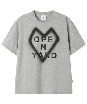 SPRAY HEART TEE - MELANGE