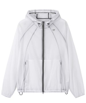 CURVED SHEER WINDBREAKER - WHITE