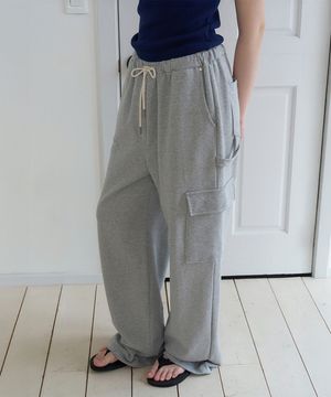 Tomp Cargo Sweat Pants - Grey