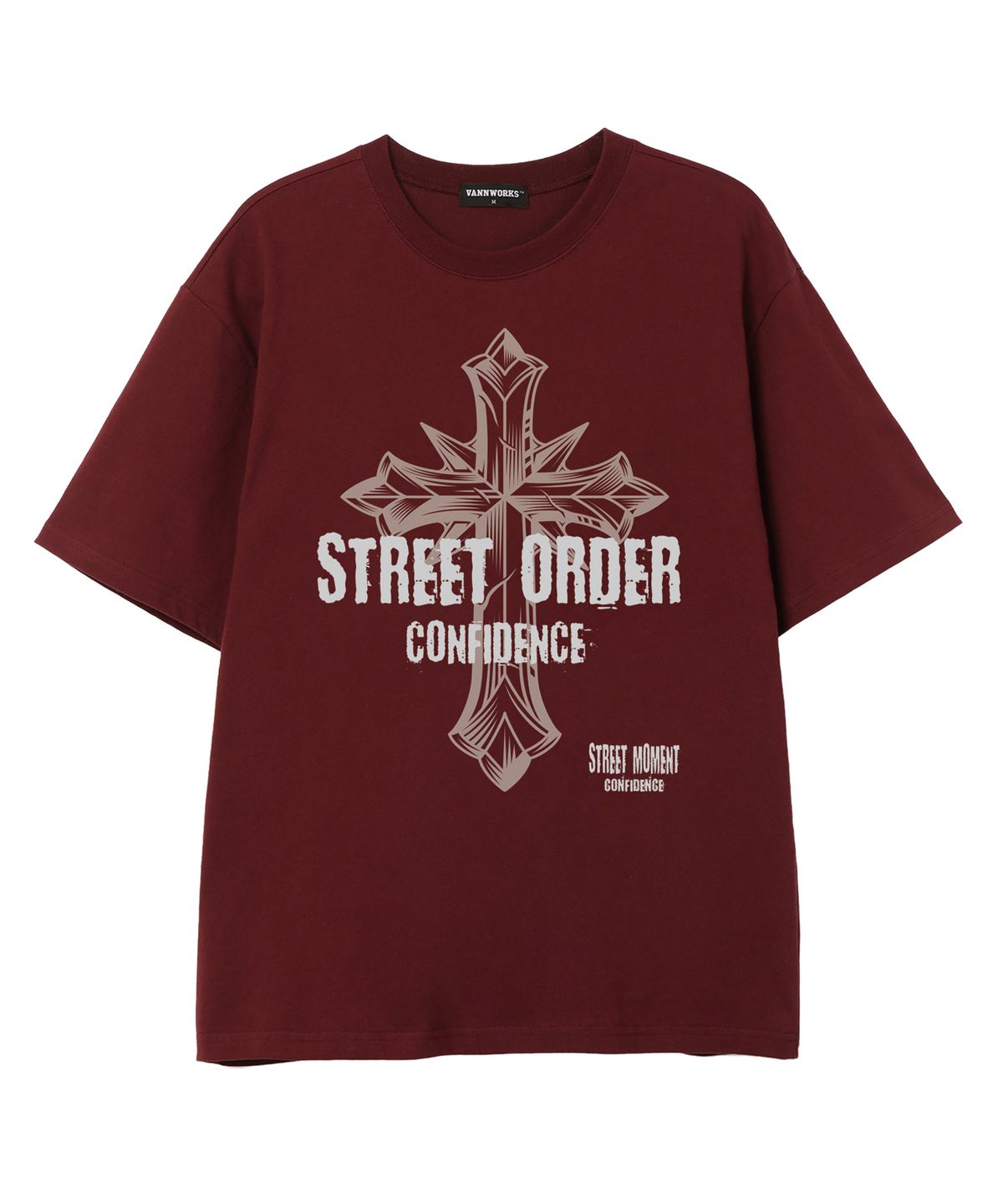 밴웍스(VANNWORKS) STREET ORDER 반팔 티셔츠 (VS0133) 버건디
