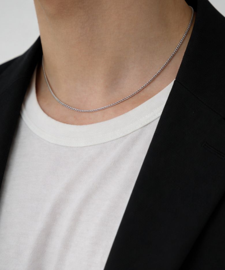 써지컬스틸 체인 목걸이 에센셜_silver