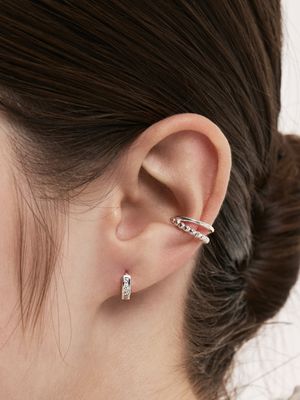[sv925] dual line ear-cuff