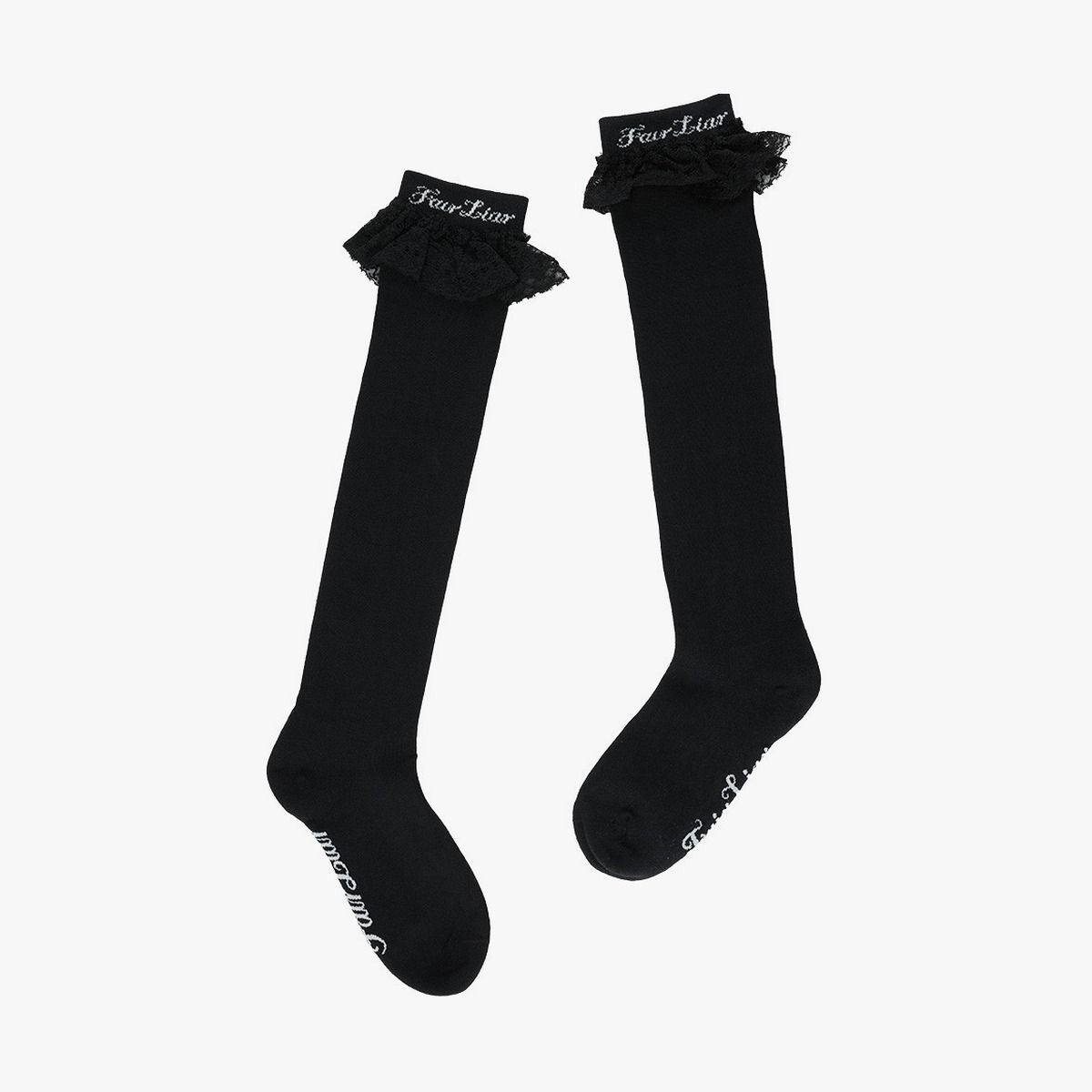 페어라이어 골프(FAIRLIAR GOLF) 레이스 로고 니삭스 (블랙)