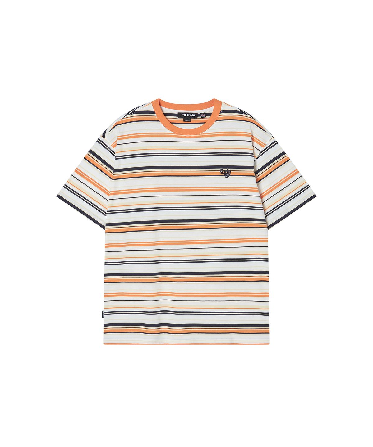 골라(GOLA) MULTI STRIPE T-SHIRT [ORANGE]