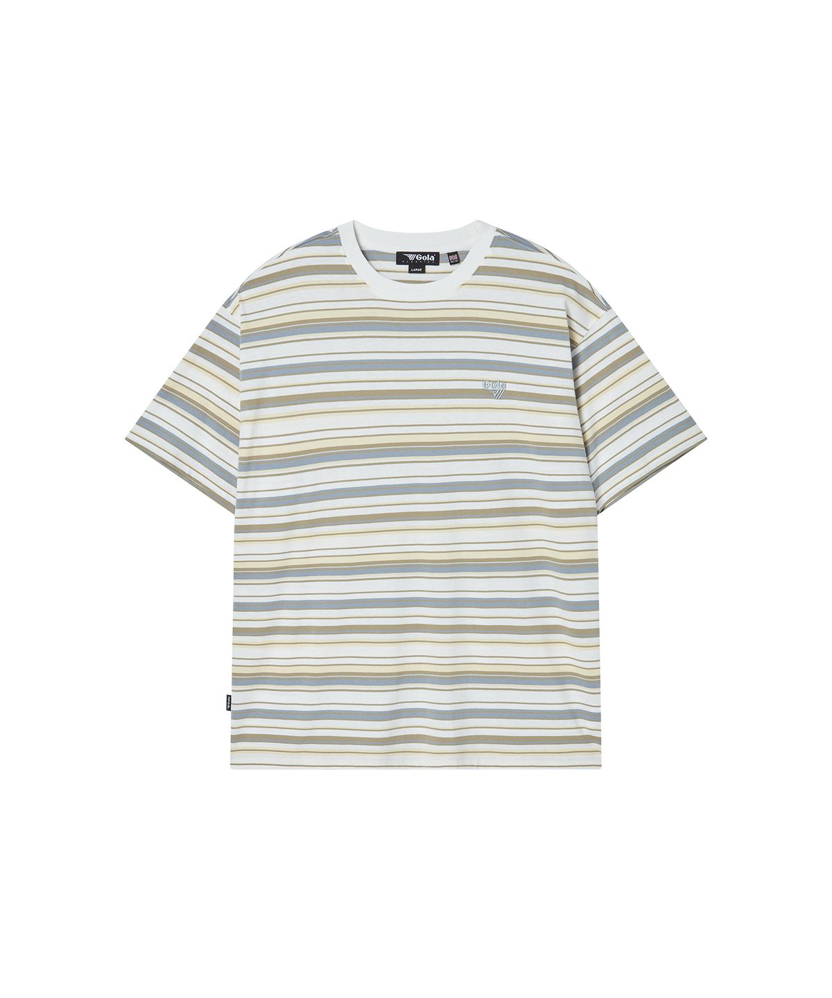 골라(GOLA) MULTI STRIPE T-SHIRT [WHITE]