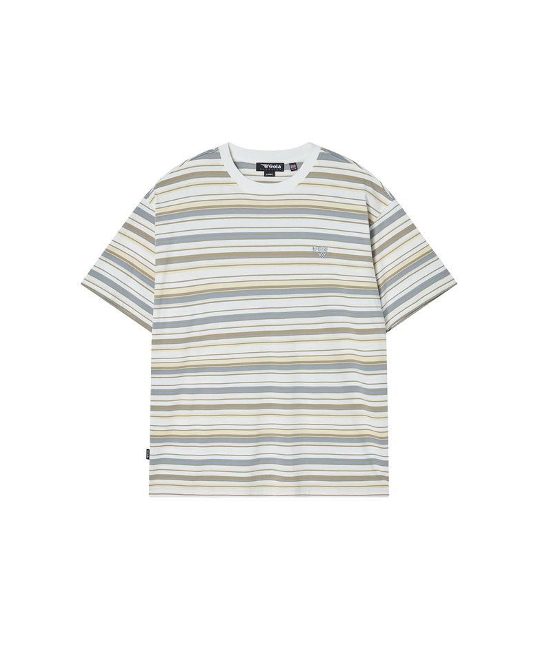 MULTI STRIPE T-SHIRT [WHITE]