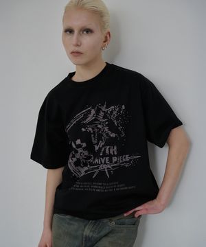 플랜트 그래픽 티셔츠 (블랙)