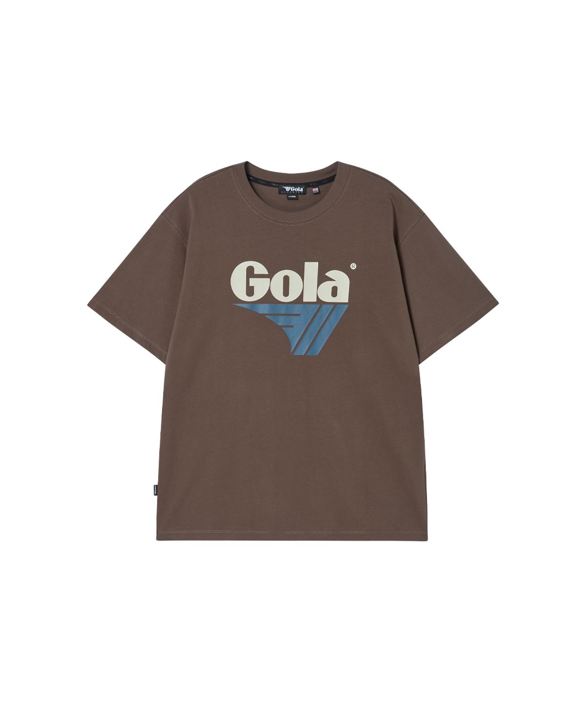 골라(GOLA) BIG LOGO T-SHIRT [BROWN]