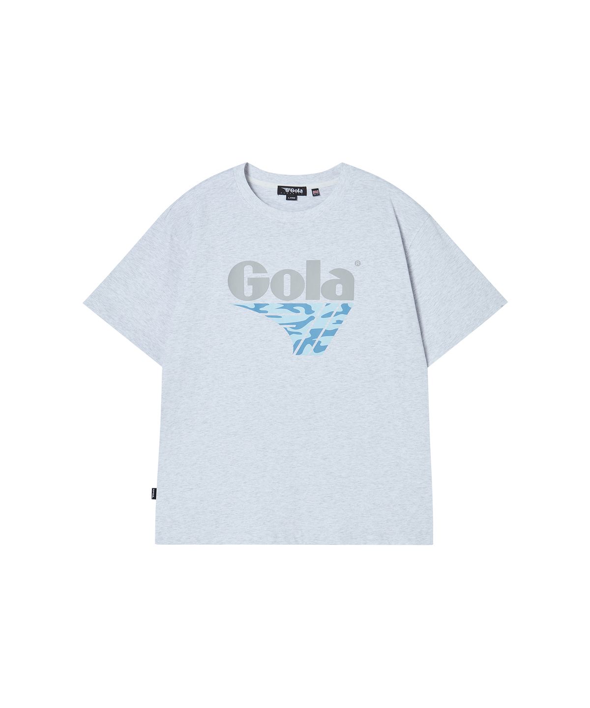 골라(GOLA) BIG LOGO T-SHIRT [LIGHT GRAY]