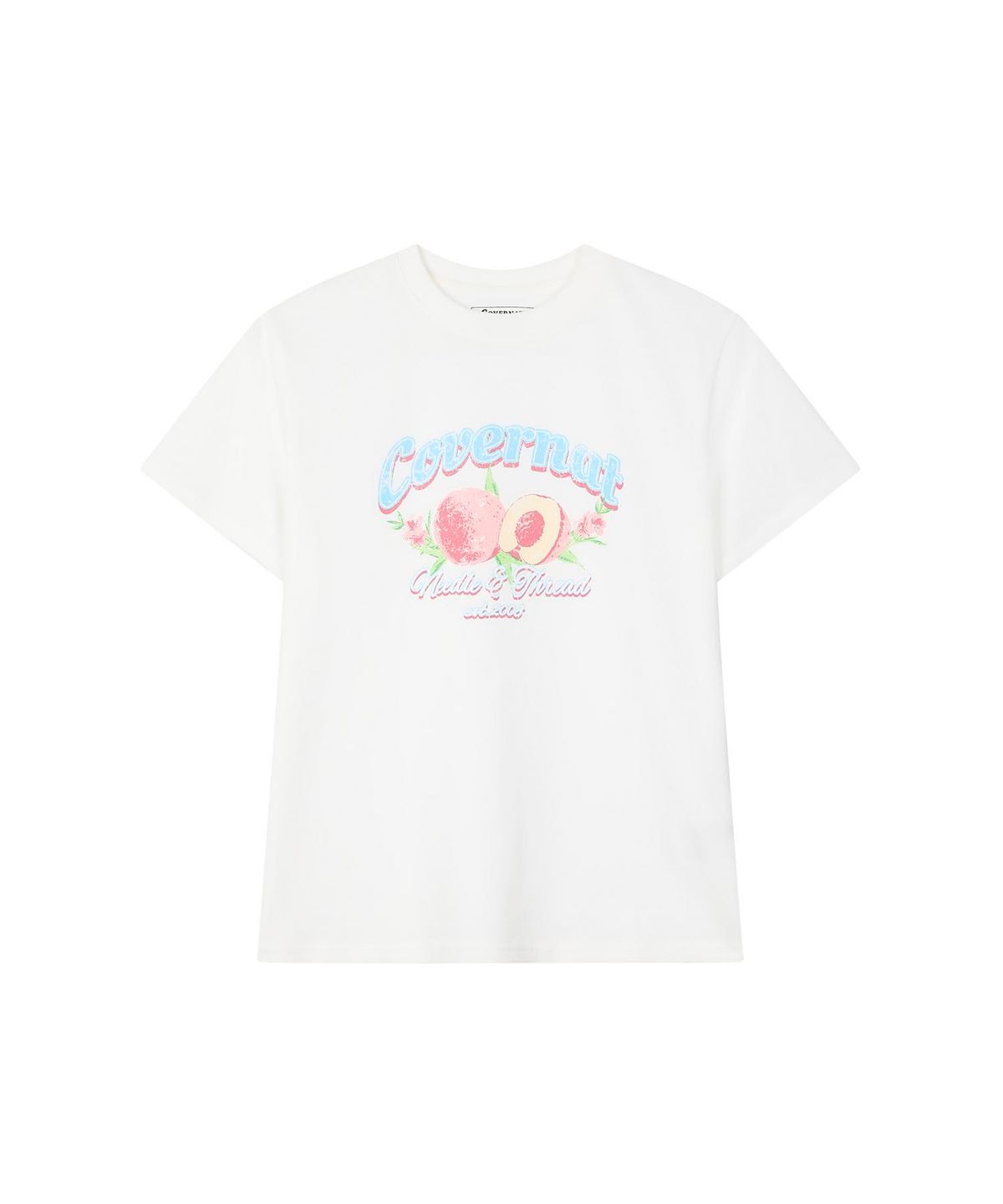 커버낫 키즈(COVERNAT KIDS) 피치 블라썸 티셔츠 화이트 CK2602ST87WH