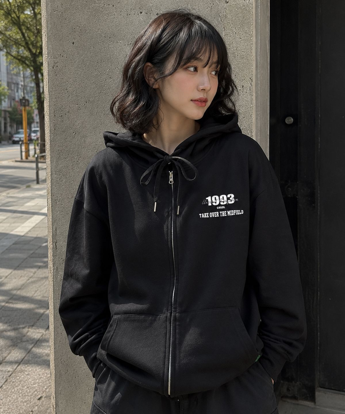 크림소다랩(CREAM SODA LAB) 1993 미드필더 집업 후드