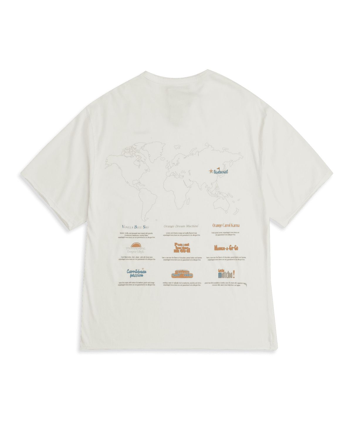 투위드(TUEWID) Tuewid summer shake souvenir tee in white