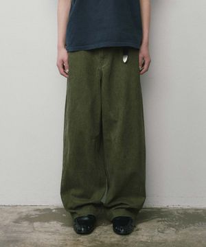 코튼워시드 벌룬팬츠_KHAKI