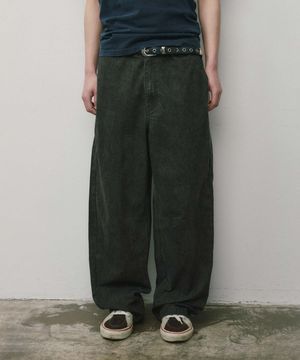 코튼워시드 벌룬팬츠_CHARCOAL GREY