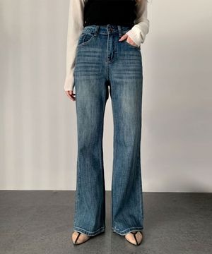 Semi Bootcut Washing Denim Pants (2colors)