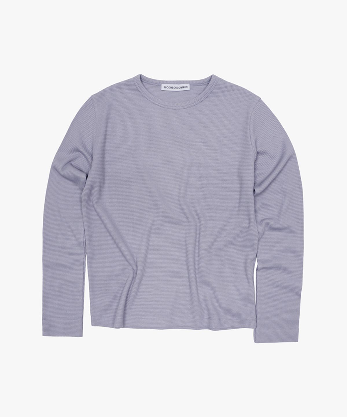 38컴온커먼(38COMEONCOMMON) Waffle Regular Long Sleeve (Lavender)