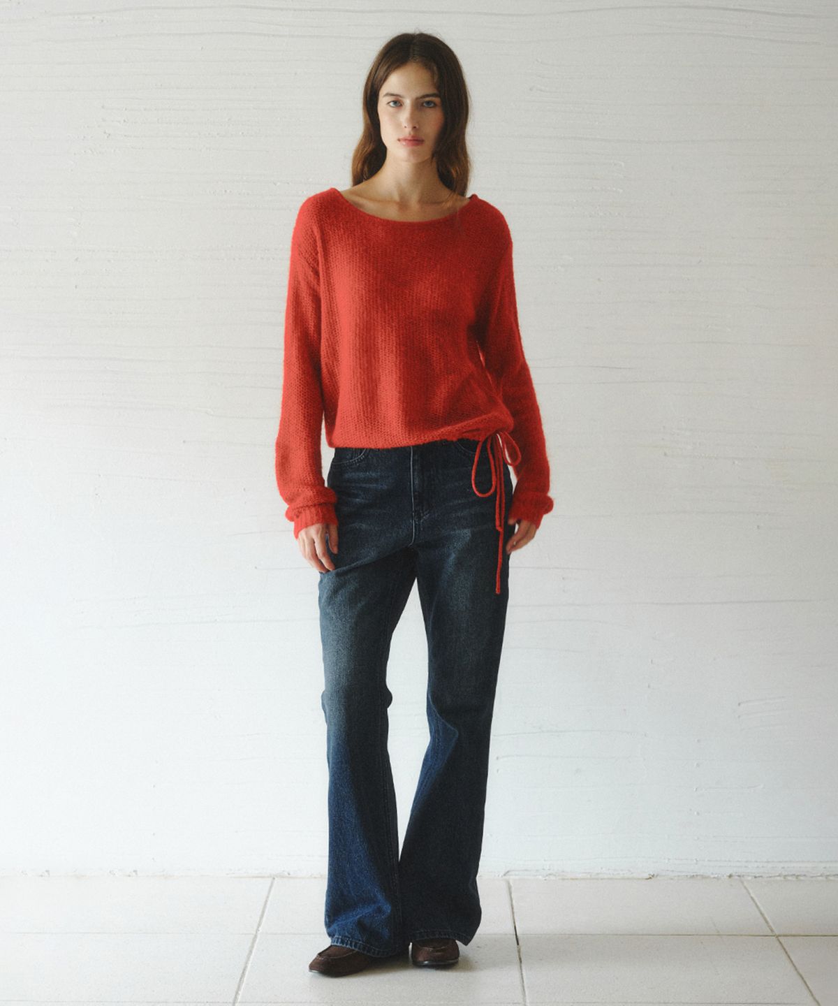 르니나(LENINA) JAMIE bootcut denim pants_DEEP BLUE