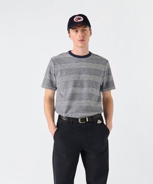 (U) 스트라이프 루즈 니트 티 멀티 STRIPE LOOSE KNIT TEE MULTI