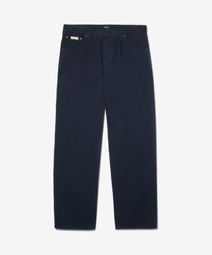 (U) 브러시드 플리츠 진 다크 네이비 BRUSHED PLEATED JEANS DARK NAVY