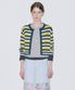 Stripe Crop Cardigan (Navy)