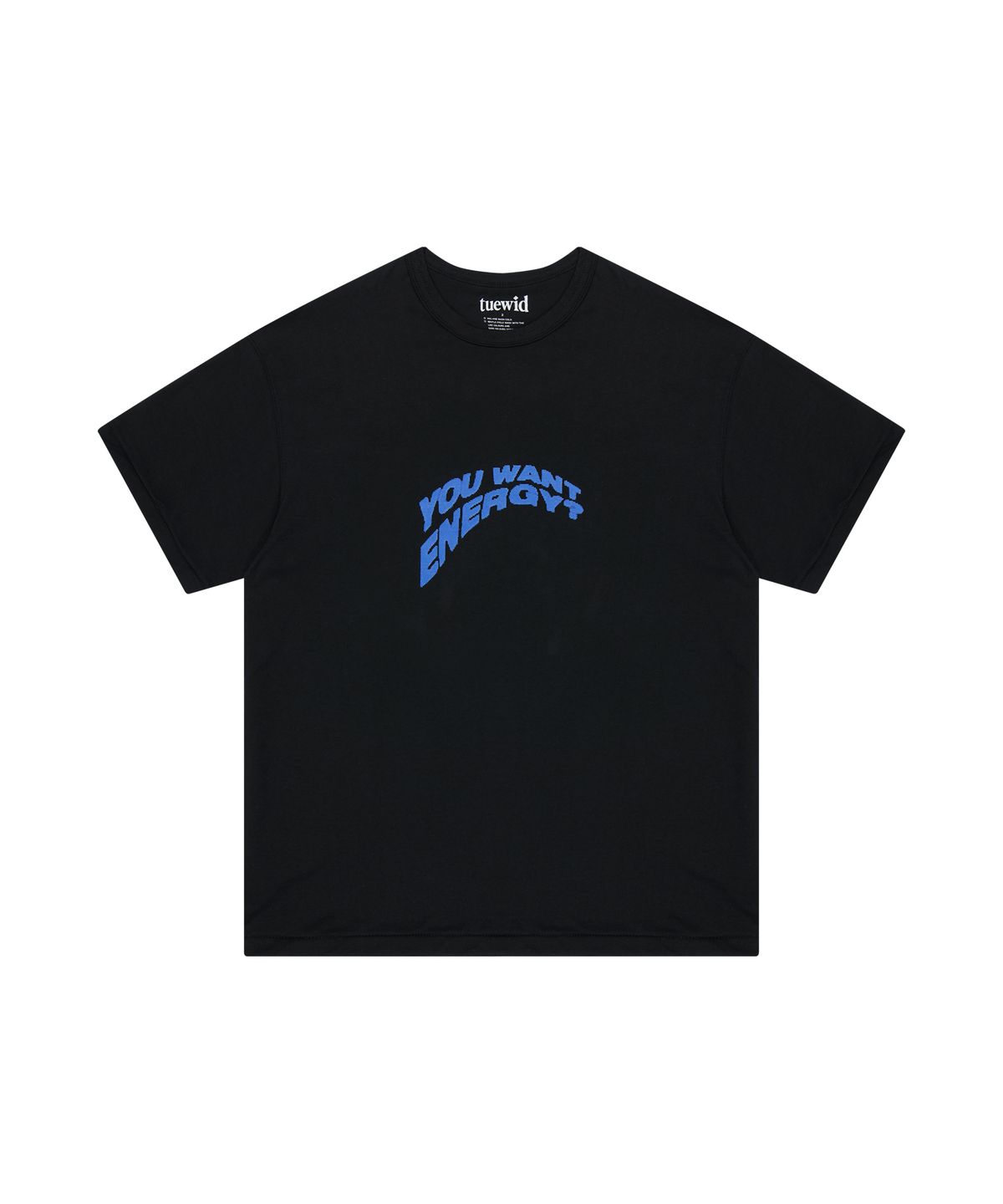 투위드(TUEWID) Tuewid energy t-shirts in black