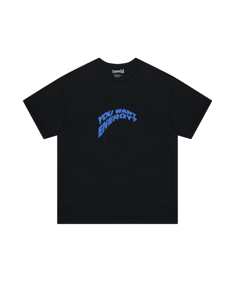 Tuewid energy t-shirts in black