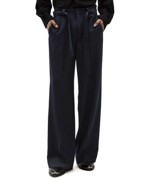 포르토 벨티드 슬랙스 다크 네이비