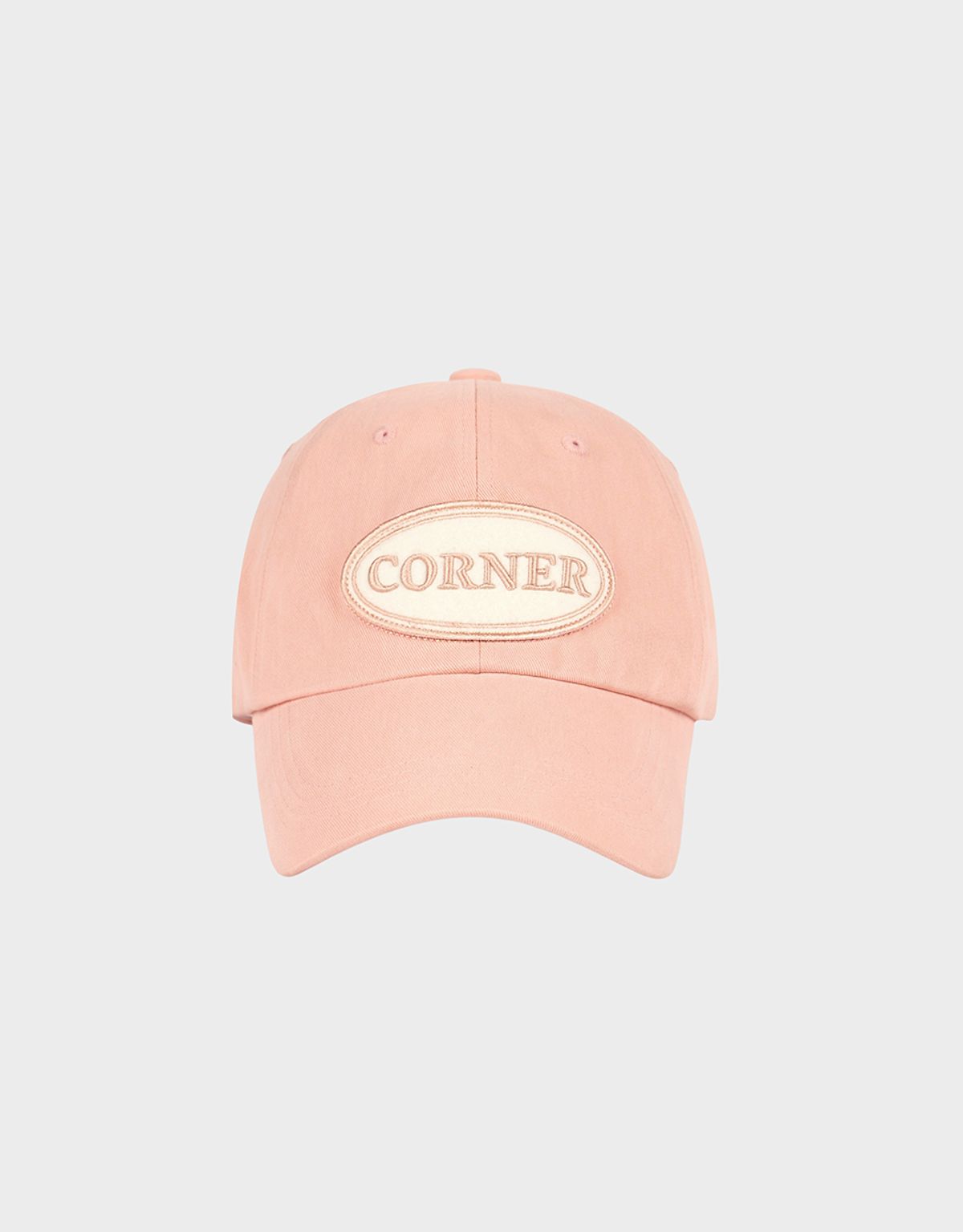 앳코너(ATCORNER) 오벌 와펜 볼캡 핑크 AT5HEF005LP