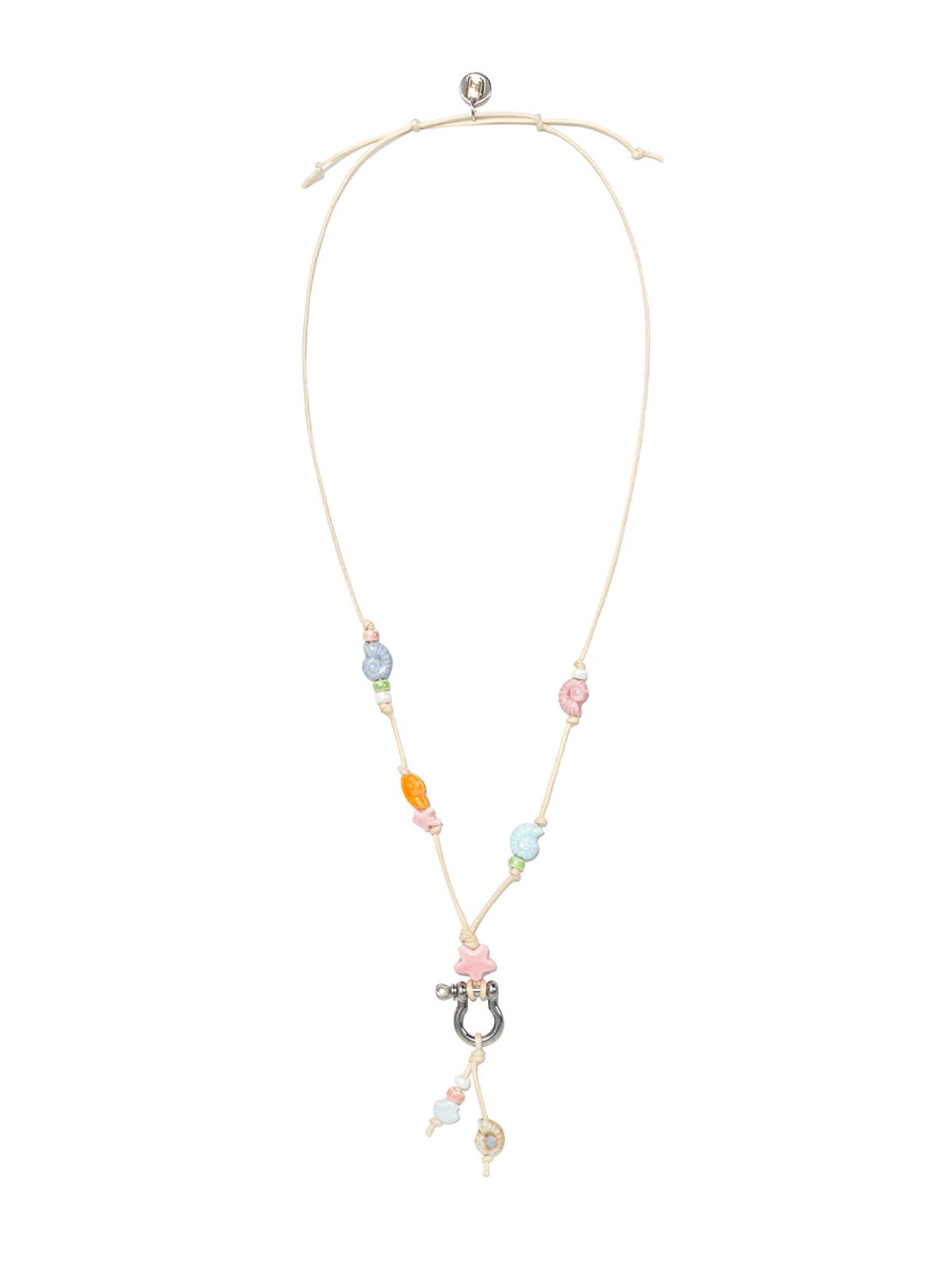 글로니(GLOWNY) SOFT BEADS GLASSES HOLDER NECKLACE (IVORY)