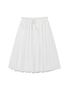 LACE STRING GATHERED LONG SKIRT (WHITE)