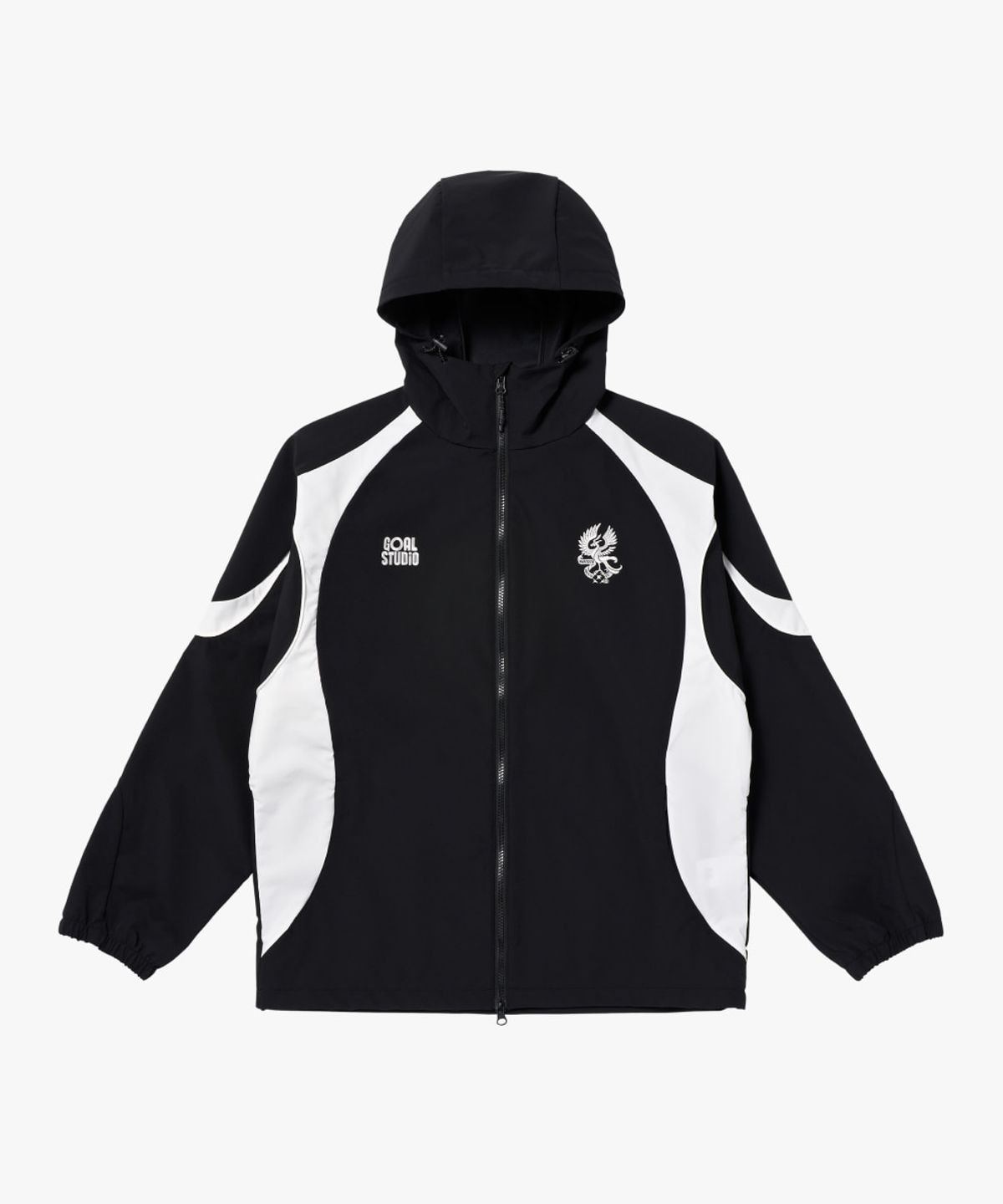 골스튜디오(GOALSTUDIO) GFC 26 PIPING HOODED TRACK JACKET-BLACK