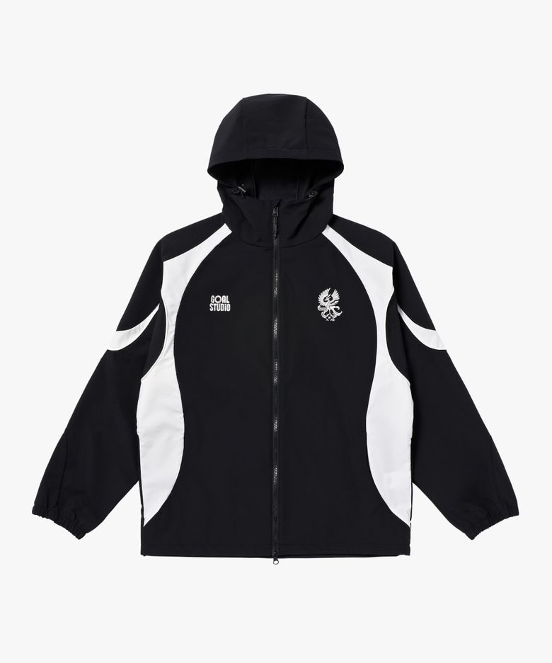 GFC 26 PIPING HOODED TRACK JACKET-BLACK