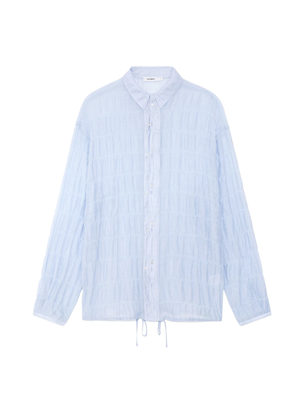 글로니(GLOWNY) COASTAL WRINKLE SHIRT (SKY BLUE)